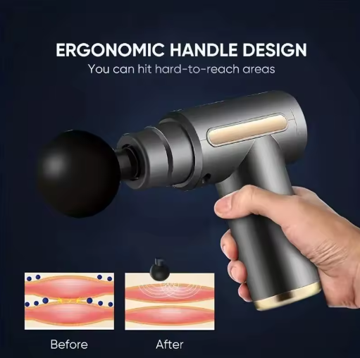 PulseRelax™ Mini Massage Gun – Spierherstel & Ontspanning