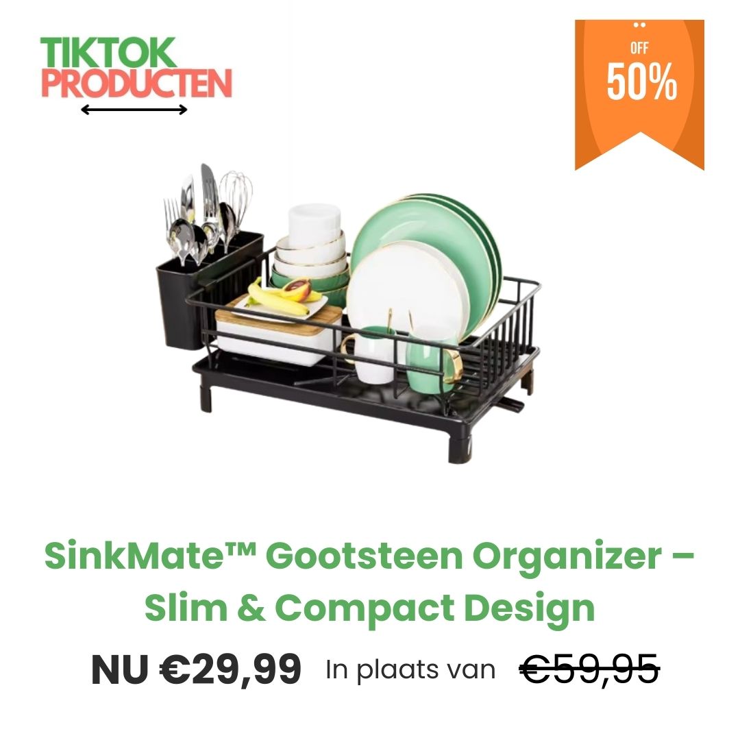 SinkMate™ Gootsteen Organizer – Slim & Compact Design