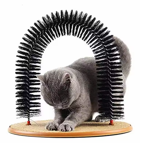 PurrArch™ Massage Boog voor Katten – Speel & Verzorg in Één